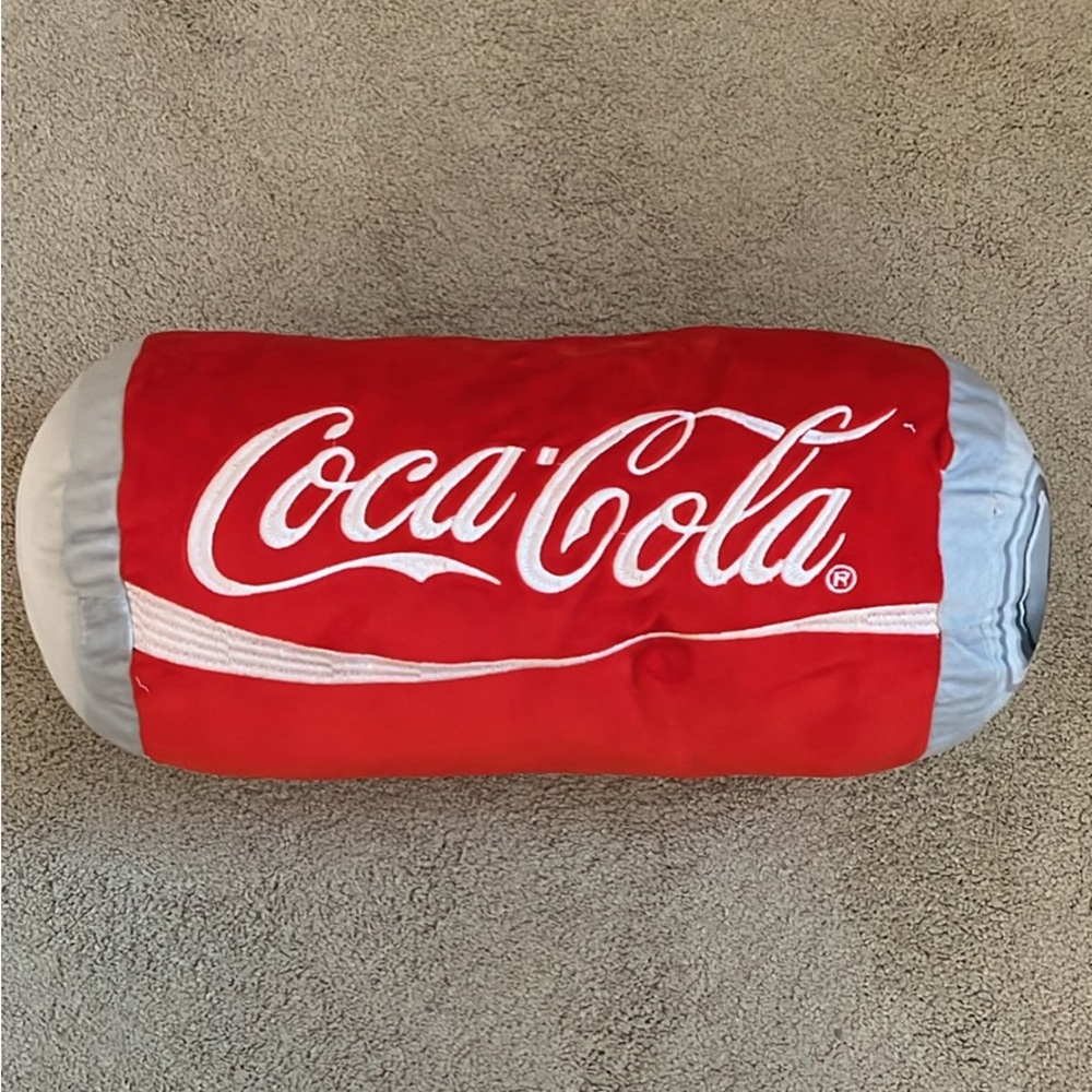 Coca Cola Red and Gray Decorative Pillow
